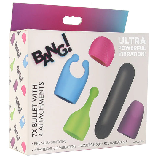 Bang! Rechargeable Bullet and Attachment Set